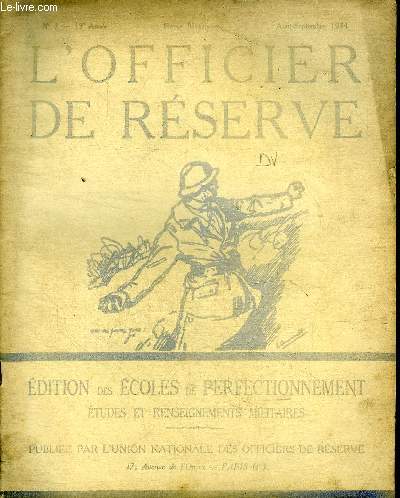 L'officier de rserve N7 13 anne Aot Septembre 1934 La 72 division  Verdun, les 21, 22, 23 et 24 fvrier 1916 par le chef de bataillon brevet Debeugny du 150 R.I.