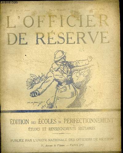 L'officier de rserve N1 15 anne janvier 1936 Discours prononc par le marchal Ptain le 19 octobre 1935 pour l'inauguration du monument du Marchal Fayolle