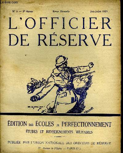 L'officier de rserve N6 8 anne Juin Juillet 1929 Les commissions rgulatrices routires (C.R.R.)