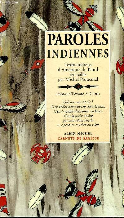 Paroles indiennes Collection Carnets de sagesse