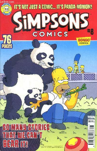 Simpsons comics N8 So many stories that we can't bear