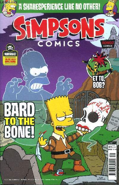 Simpsons comics N 41 Bard to the bone !
