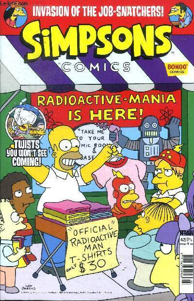 Simpsons comics N42 Radioactive mania is here !