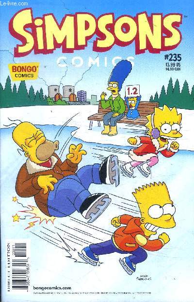Simspons Comics n235 Sommaire : Krusty on ice - No more Mr. Ice guy .