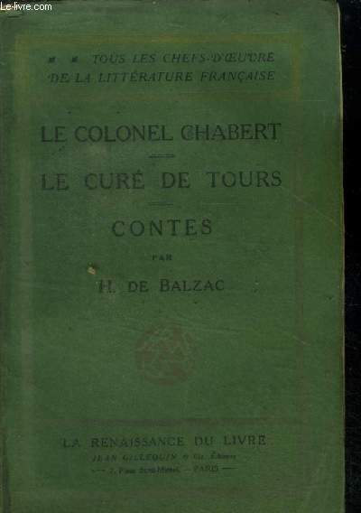Le Colonel Chabert-Le Cur de Tours-Contes.