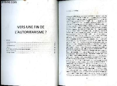 Vers une fin de l'autoritarisme