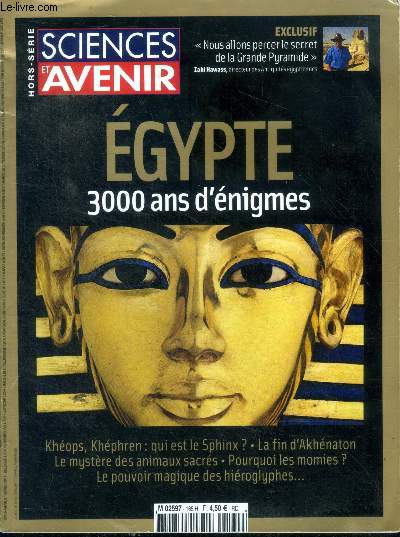 Sciences et avenir Hors srie N165 Janvier Fvrier 2011 Egypte 3000 ans d'nigmes
