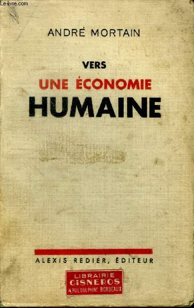 Vers une conomie humaine