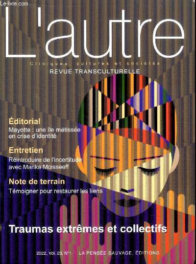 L'autre Revue transculturelle 2022, Vol. 23 N1