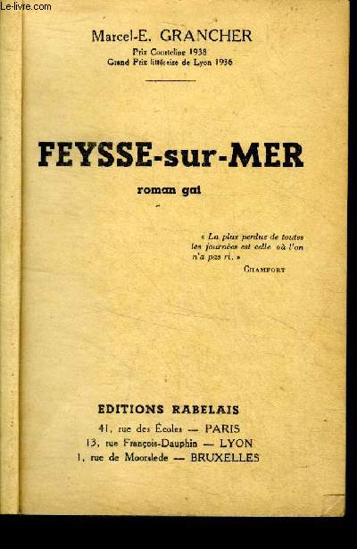 Feysse-sur-Mer roman gai