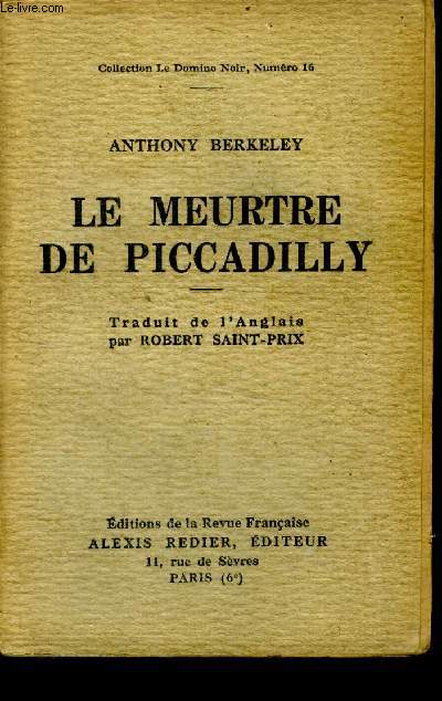 Le meurtre de Piccadilly