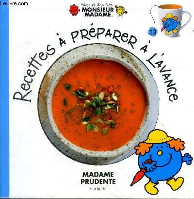 Recettes  prparer  l'avance Madame prudente Collection Mugs et recettes Monsieur Madame