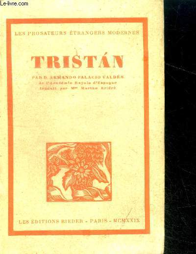 Tristan (tristan o el pesimismo) - roman de moeurs