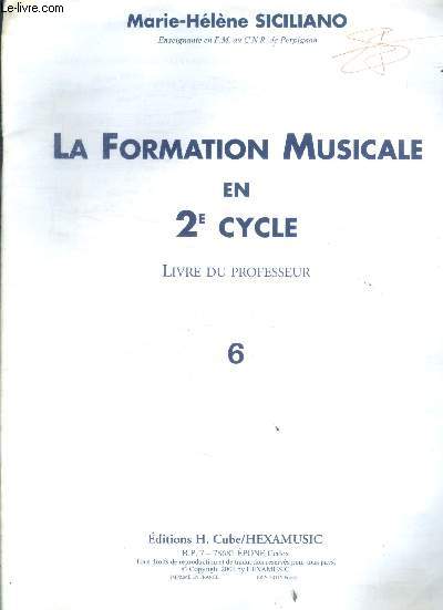 La formation musicale en 2e cycle - livre du professeur 6
