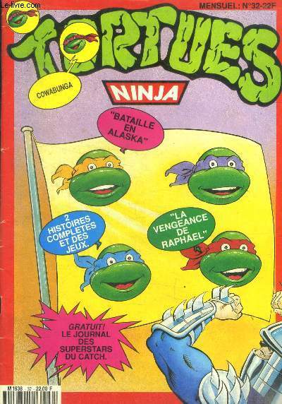 Tortues ninja N32 - 2 histoires completes bd, jeux, la vengeance de raphael- cinema : ninja kids