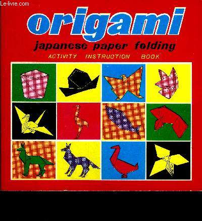Origami japanese paper folding activity instruction book