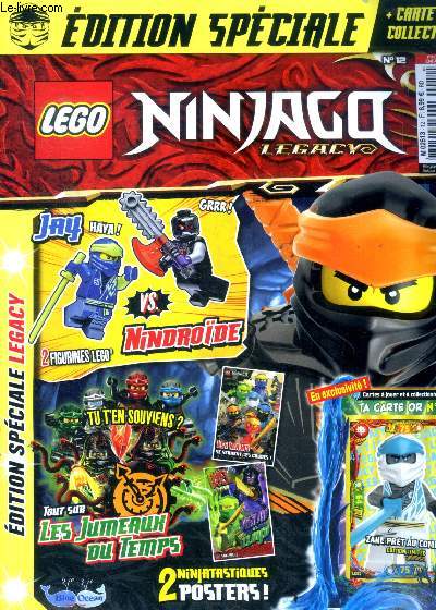 Ninjago legacy N12 -septembre 2022- edition speciale legacy- le livre des heros de wu, course contre la montre pour lloyd, le quiz de zane, ninja 1 nindroide 0, protege l'oeuf de fragon, les vertus du spinjitzu...