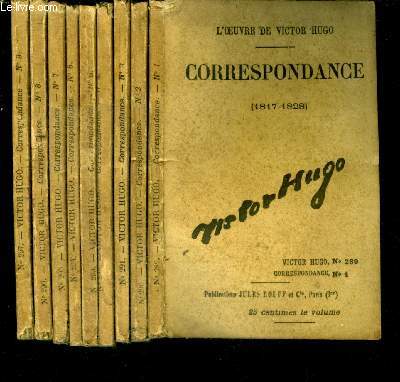Correspondances (1817-1828) - lot de 9 fascicules : complet