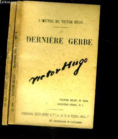 Dernire gerbe - lot de 2 fascicules : complet