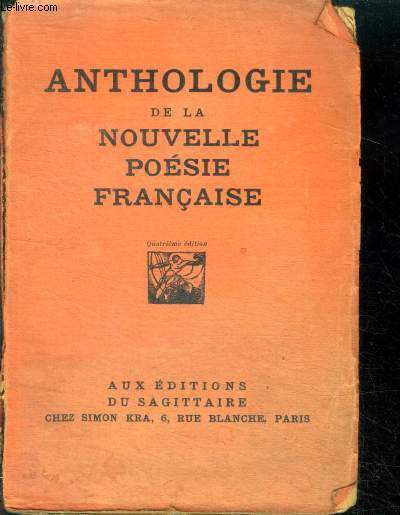 Anthologie de la nouvelle poesie francaise - 4e edition