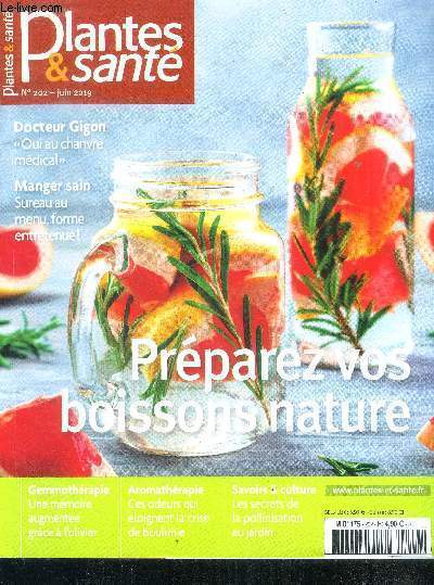 Plantes & sante N202 juin 2019- preparez vos boissons nature, dr gigon 
