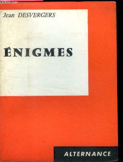 Enigmes + envoi de l'auteur