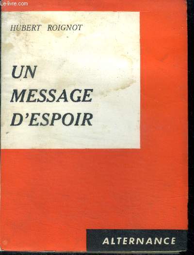 Un message d'espoir