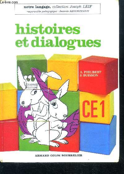 Histoires et dialogues ce1- collection notre langage