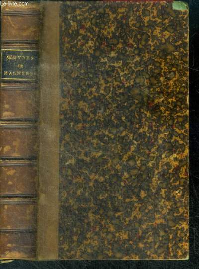 Oeuvres poetiques de malherbe reimprimees sur l'edition de 1630 - avec une notice et des notes par prosper blanchemain
