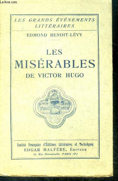 Les miserables de victor hugo - collection Les Grands Evnements Littraires