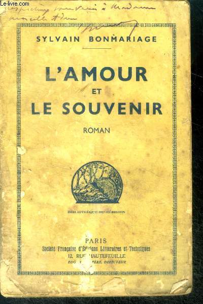 L'amour et le souvenir - roman - bibliotheque du herisson