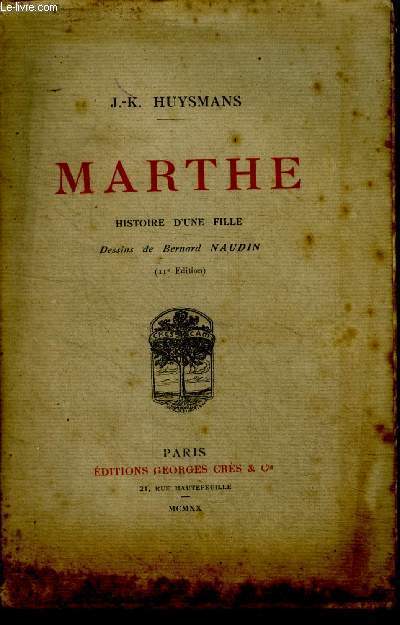 Marthe - histoire d'une fille - 11e edition - colleciton les proses