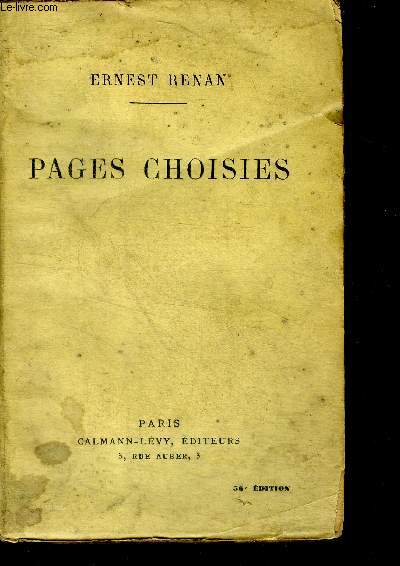 Pages choisies - 56e edition