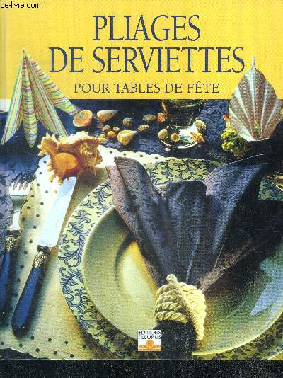 Pliages de serviettes pour tables de fte