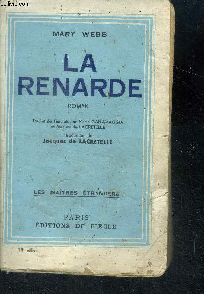 La Renarde ( Gone to earth ) - roman - les maitres etrangers