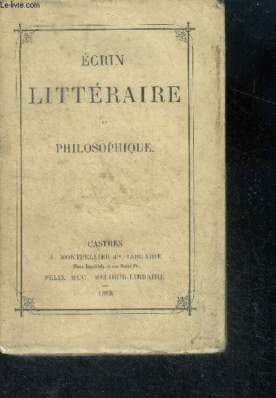 Ecrin litteraire et philosophique