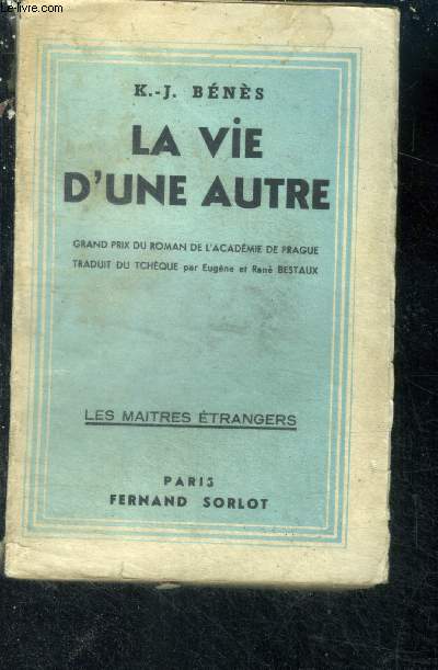 La vie d'une autre - Collection Les Maitres Etrangers