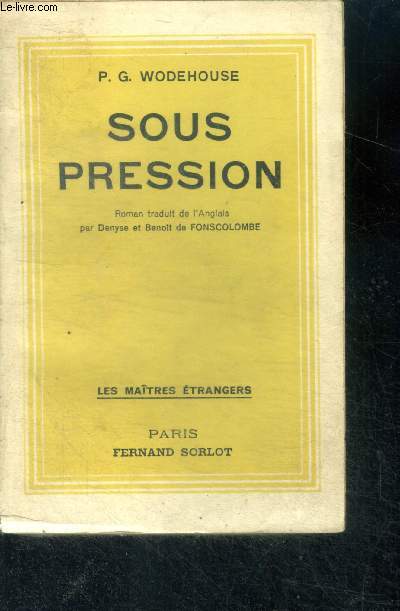 Sous pression - collection les maitres etrangers