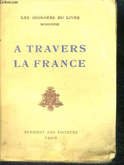 A travers la France - Journe du Livre 1933