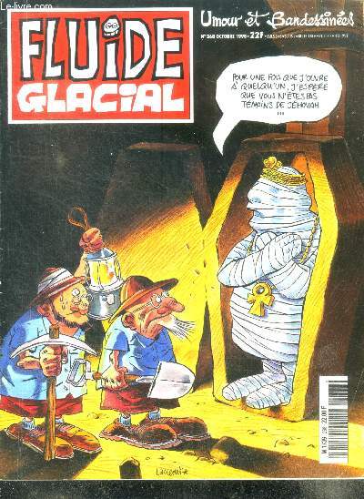 Fluide glacial N268 octobre 1998- umour et bandessinees - leandri gotlib, maester, goossens, blutch, canard/pierre, hugot, raynal, maringoni, pichon...