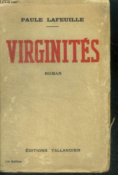VIRGINITES - ROMAN - 12E EDITION