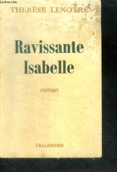 RAVISSANTE ISABELLE - ROMAN