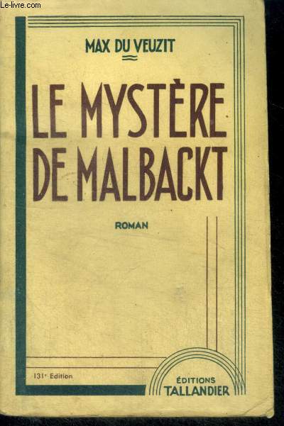 LE MYSTERE DE MALBACKT