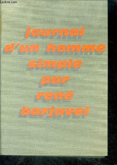 JOURNAL D'UN HOMME SIMPLE
