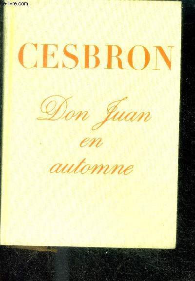 DON JUAN EN AUTOMNE