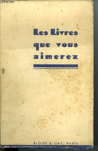 LES LIVRES QUE VOUS AIMEREZ