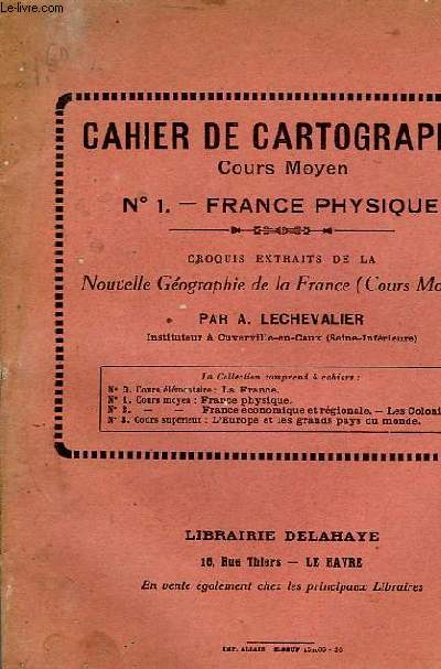 CAHIER DE CARTOGRAPHIE