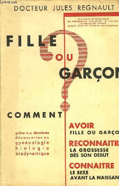 FILLE OU GARCON ?