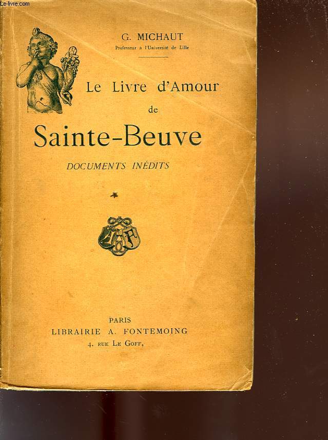 LE LIVRE D'AMOUR DE SAINTE-BEUVE