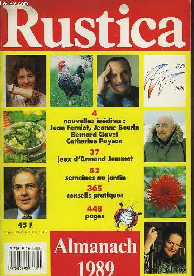 ALMANACH RUSTICA 1989